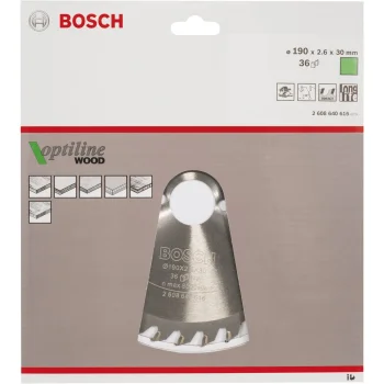Bosch Optiline Wood Circular Saw Blade 190x30 mm, 36T