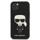 Karl Lagerfeld Saffiano Ikonik Case for iPhone 13 mini, Black