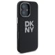 DKNY DKHCP16SSMCBSK iPhone 16 6.1" black/black hardcase Liquid Silicone Metal Logo