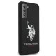 Samsung Galaxy S21 (SM-G991) US Polo Silicone Logo Case Cover (USHCS21SSLHRBK), Black