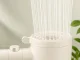 Shower Head, 5 Functions, with Button, Cream
