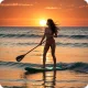 Neo-Sport 2-in-1 SUP Board Paddle, Adjustable