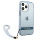 Guess iPhone 13 / 13 Pro Case Translucent Strap, Blue