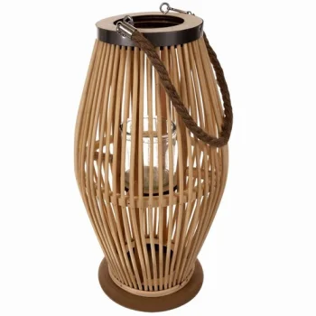 Ruhhy 00024282 Bamboo Lantern, 40 cm, Beige