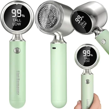 Fabric Shaver and Lint Remover with LCD Display and USB-C Charging
