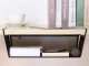 Hanging Metal Basket / Under Shelf Organizer, Black