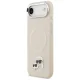 Karl Lagerfeld Karl & Choupette Pins MagSafe Case for iPhone Air Beige