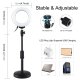 Puluz LED Ring Light Photo Video Table Lamp with Adjustable Base, Black