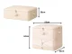 Compression Storage Bag Organizer for Clothes and Bedding 70L, Beige