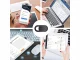 3x Sliding Webcam Covers for Laptop and Phone, Black