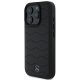 Mercedes MB Waves Ādas iPhone 16 Pro korpuss - melns | Leather Case Black