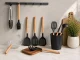 Silicone Kitchen Utensil Set, 11 Pieces, Black
