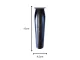 Wireless Hair and Beard Clipper MS-5035 with Attachments, Blue/Black
