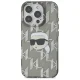 Karl Lagerfeld iPhone 16 Pro Case IML Karl Head Electroplated, Black