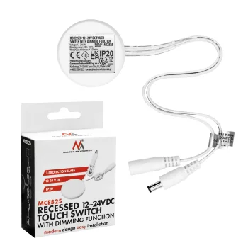 Maclean MCE825 Built-in Touch Switch, 40mm, 12-24V DC, Max. 48/96W