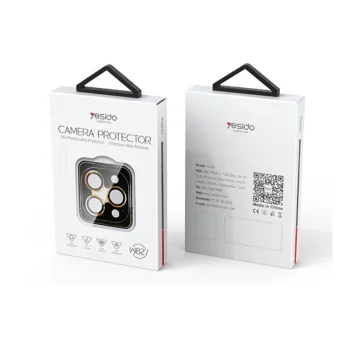 Yesido WB27 Camera Lens Protector for iPhone 15 Pro / 15 Pro Max, Black