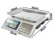 Electronic shop scale with calculator, up to 40kg, precise