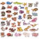 Fridge Magnets - Animals, Set of 40 Pcs