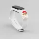 Strap Xmas for Xiaomi Mi Band 3 / 4, Santa Claus, White