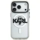 Karl Lagerfeld IML Karl Sketch Logo MagSafe Case for iPhone 17 Pro, Transparent