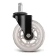 Sofotel Transparent Rubber Wheels for Office Chairs, 5 Pcs