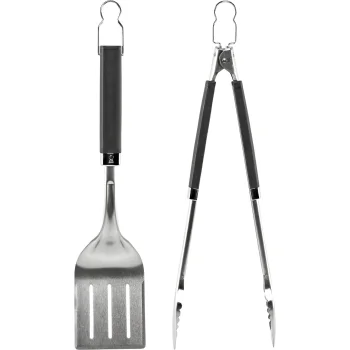 Weber Precision 6763 2-Piece Barbecue Tool Set, Stainless Steel