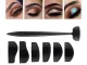 Silicone Eye Makeup Stencil Set, Black