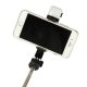 Selfie Stick with Tripod, Bluetooth Remote and LED Light, Black