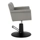 Hairdressing Chair Gabbiano Lucca Grey with Black Base