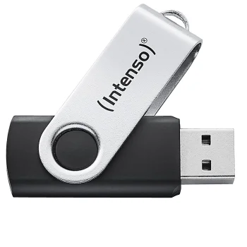 USB atmintinė Intenso Office Line 64 GB USB 3.2, sidabrinė/juoda