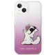 Karl Lagerfeld Choupette Fun iPhone 14 Plus Case, Pink