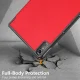 Lenovo Tab P11 Gen 2 (TB350FU) Trifold Stand PU Leather Hard Protective Cover Case, Red