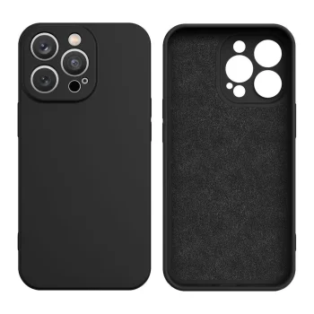 Silikoninis dėklas Samsung Galaxy S24 Ultra, juodas