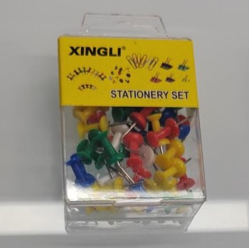 Push Pins for Cork Board 40 Pcs Office and School Thumb Tacks, Colorful