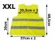 Yellow Reflective Safety Vest, Size XXL
