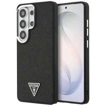 Guess Fixed Glitter Triangle MagSafe Case for Samsung Galaxy S26 Ultra - Black