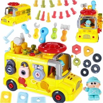 Educational Toy Bus with Tools 6in1
