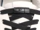 Elastic No-Tie Shoelaces 100cm with Metal Clasps, Black, 2 pcs.