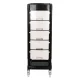Gabbiano FT65 Hairdressing Trolley, Black/White