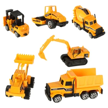 Construction Vehicles Toy Set, 6 pcs