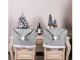Christmas Chair Covers Santa Hat, 6 pcs, Grey