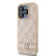 DKNY iPhone 15 Pro Max Case Checkered Mono Pattern & Printed Stripes, Pink