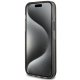 Apple iPhone 15 6.1\'\' Guess Liquid Glitter Gold Stripes Case Cover, Black