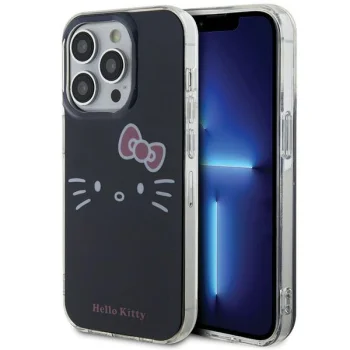 Hello Kitty iPhone 14 Pro Case IML Kitty Face, Black