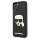 Apple iPhone 13 mini 5.4\" Karl Lagerfeld 3D Rubber Karl`s Head Case Cover (KLHCP13SKH3DBK), Black