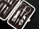 Manicure and Pedicure Tool Set in Case (7 Pieces), Gold