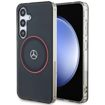 Mercedes Samsung Galaxy S24 Case IML Printed Ring MagSafe, Black