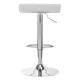 4Rico QS-B08 Bar Stool in Eco-Leather, White
