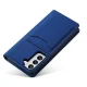 Magnet Card Case Flip Wallet Case for Samsung Galaxy S22+ (S22 Plus) with Stand, Blue