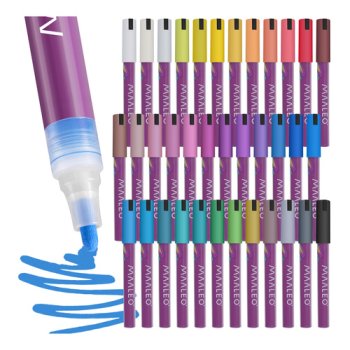 Maaleo Acrylic Marker Set, 36 pcs